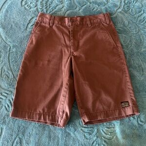 RVCA Brown Cotton Shorts